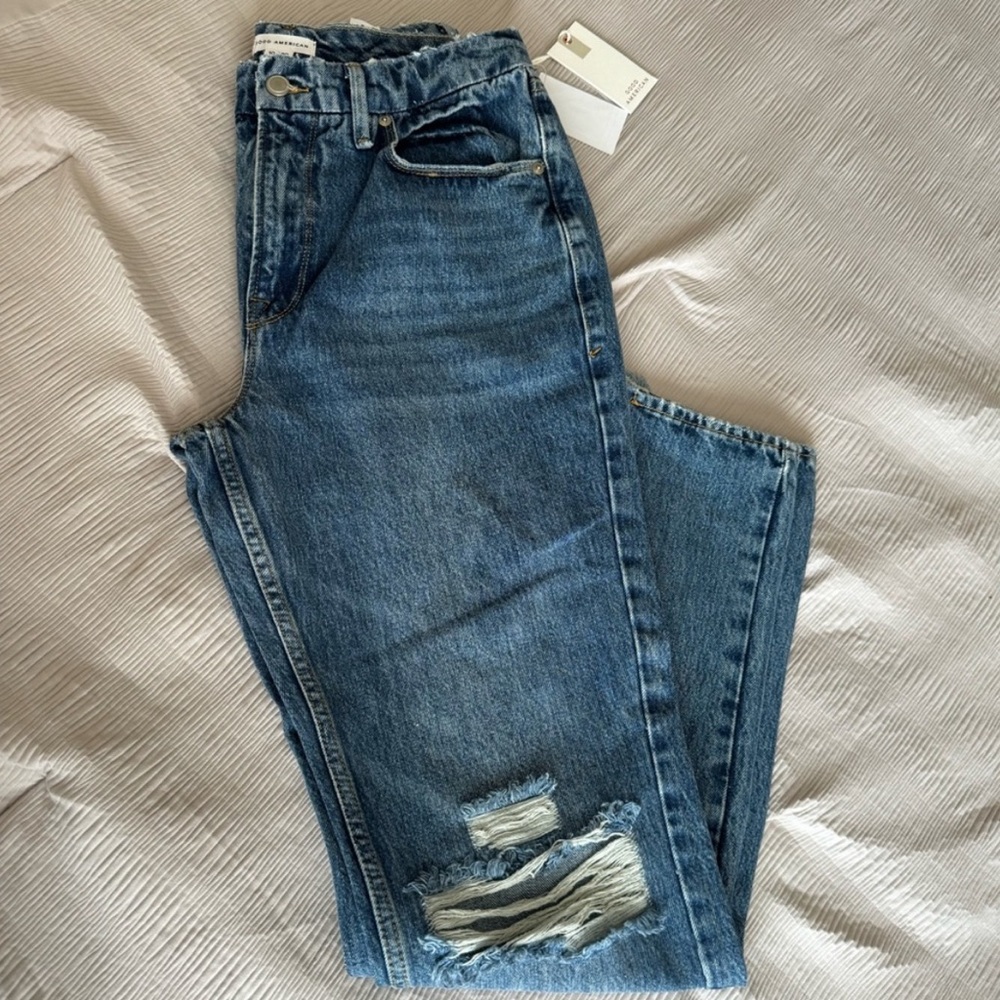 Good American Women’s 90’s Slim Leg Jeans size 10/30 - Picture 2 of 3